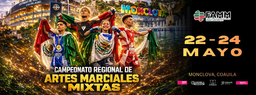 Poster del Campeonato Regional de Artes Marciales Mixtas 2026